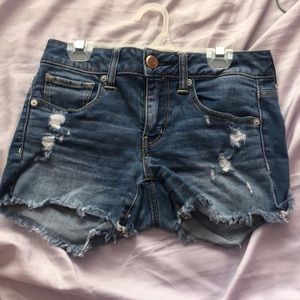 Distressed Jean Shorts